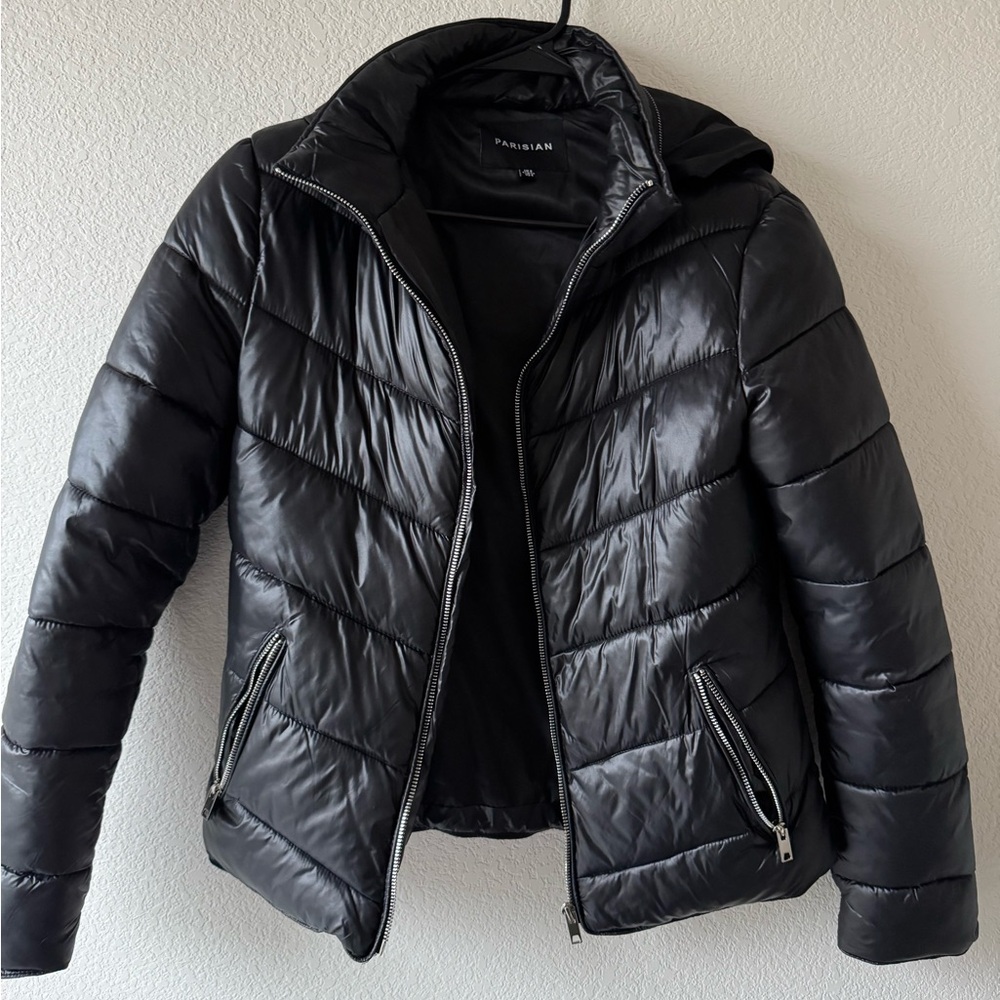 Parisian Works Black Quilted Puffer Jacket